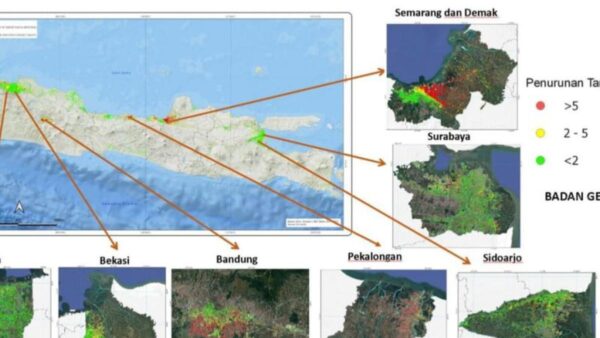 Penurunan Tanah Ancam Kota Besar Jawa, Bandung Paling Signifikan