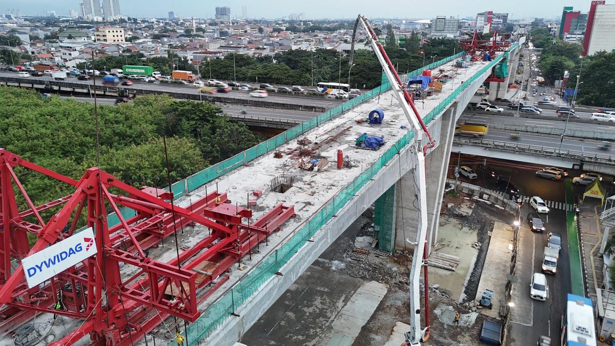 LRT Jakarta Fase 2 Terhubung Fisik dari Kelapa Gading ke Pramuka